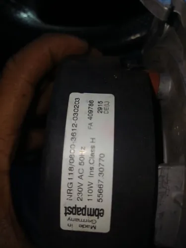 Vendo Motor/Ventilador ebm-papst NRG118/0800-3612-030203