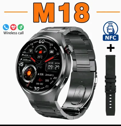 SMARTWATCH M18 - TECNOLOGIA, ESTILO E PRATICIDADE NO SEU PULSO!