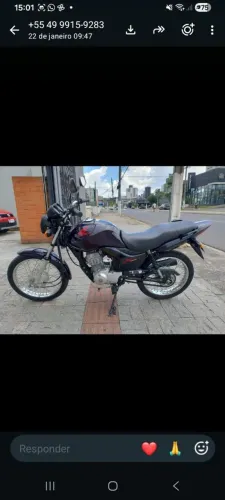 Vende se moto fan ks 125 2012, com 41 km rodados originais.
