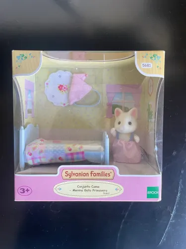 Sylvanian families menina gato primavera