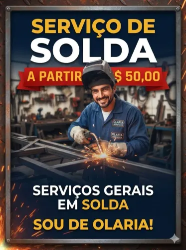 Serviços de solda em ferro
