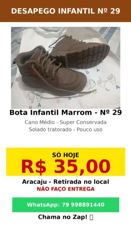 Sapato infantil masculino