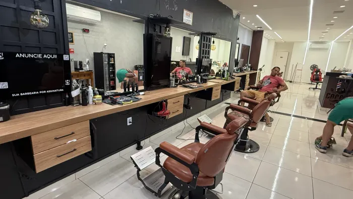 Bancada para barbearia