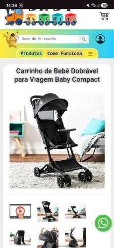 Carrinho de bebê firsts steps