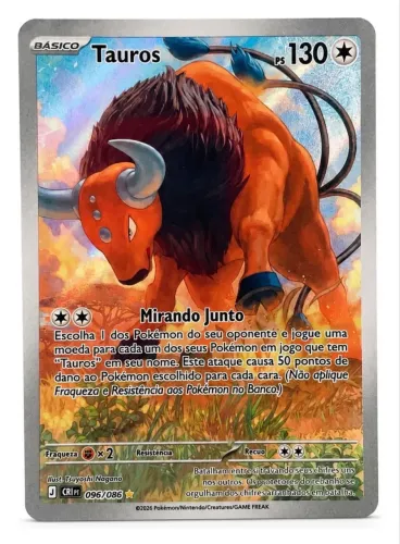 Carta Pokémon tauro 096/086 Caos ascendente