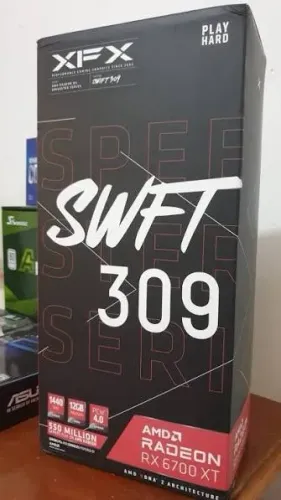 XFX RX 6700 XT SWIFT OC RGB 12GB 3 FANS GDDR6 ZERADA+ GARANTIA! MELHOR Q 4060 TI 5060 !