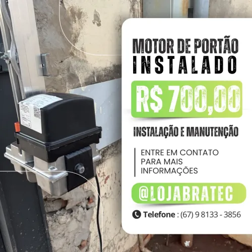 Motor para portão de elevação 8 segundos (instalado)