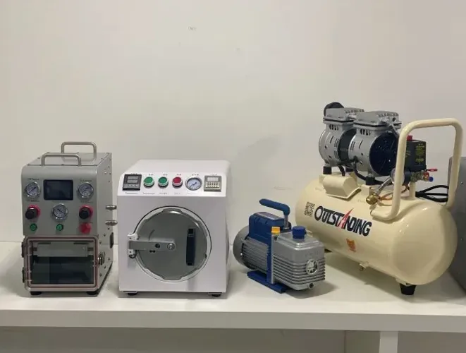 Kit Laminadora Tira Bolhas Bomba a Vácuo e Compressor X1 - Troca de Vidro ( Original )