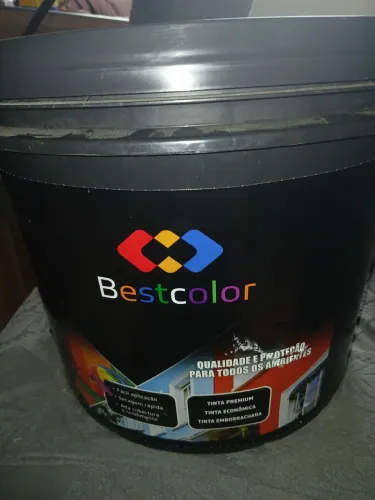 Tinta acrílico 18 kg amarelo canário, externa e interna, anti-mofo 250 reais 
