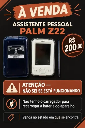 Assistente pessoal Palm Z22 