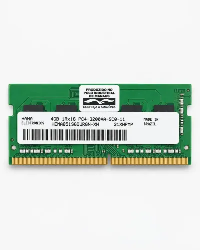 Memória RAM 4GB DDR4 3200MHz para Notebook SO-DIMM