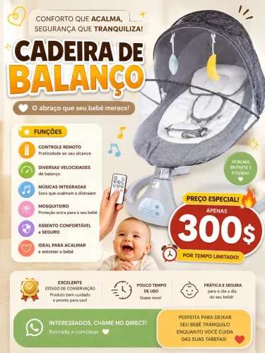 Vende-se cadeira de balanço