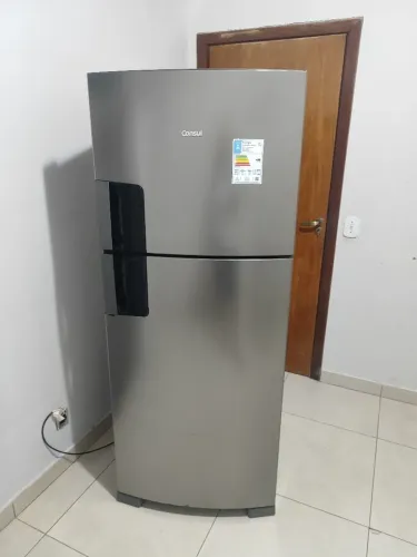 Geladeira Consul inox 410 litros Frost Free