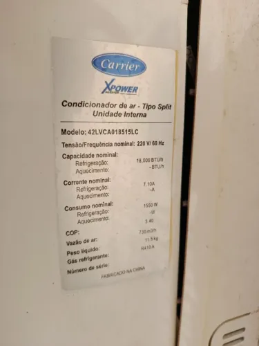 Ar condicionado Inverter 18 mil Btus.(Sem a placa,para retirada de peçass !
