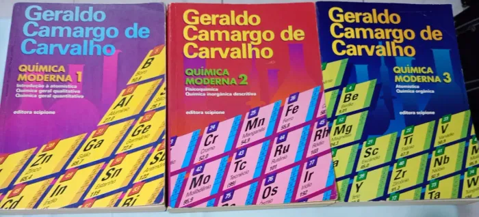 química moderna Geraldo Camargo de Carvalho volumes 1, 2 e 3