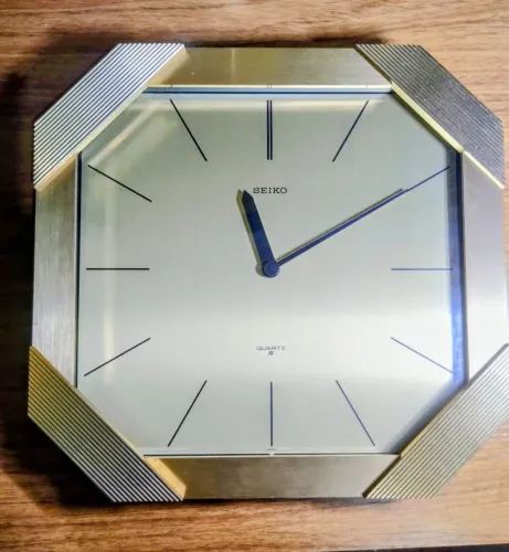TK77 TESOUROS & RELÍQUIAS - Relógio de Parede Seiko Modelo Original Anos80/90.