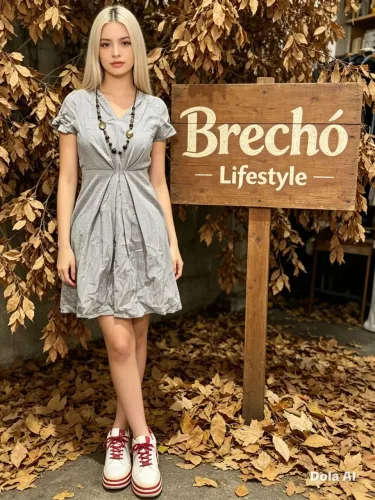 Vestido Xadrez em Algodão