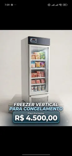 FREZZER DE CONGELAMENTO VERTICAL