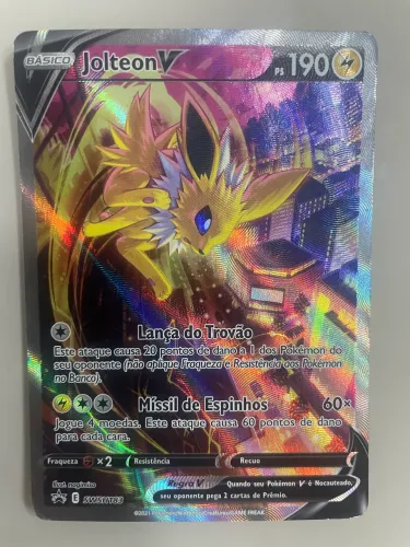 Carta Pokémon Jolteon V Promo Full Art (SWSH183) - Original
