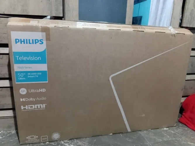 SMART TV 50 4K NA CAIXA COM NOTA FISCAL
