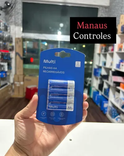 Pilha Recarregável para Microfone AA 2500mAh 4 unidades