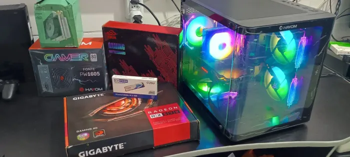 PC Gamer Novo Xeon 2650 V4 RX570 16GB RAM SSD 256GB Anápolis Goiânia Entrego Pego ps5
