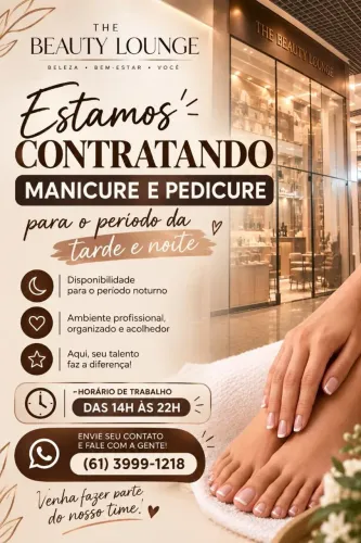 Precisa-se de manicure e pedicure