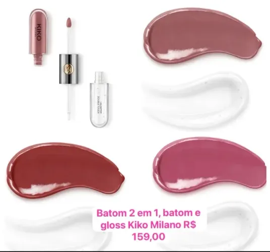 Batom 2 em 1 Kiko Milano