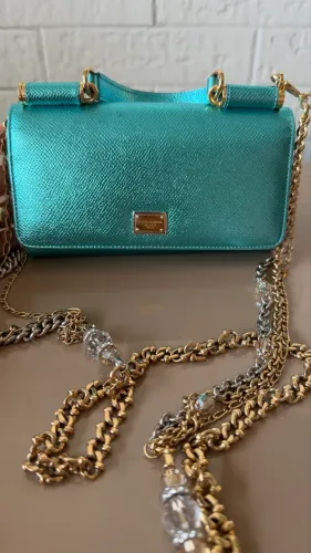 Bolsa exclusiva em couro original Dolce & Gabanna