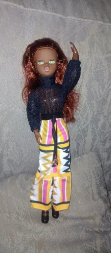 Boneca Susi Negra década de 70, body original antigo, lindíssima 