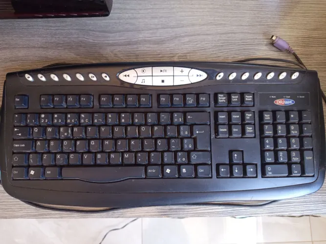 Teclado Computador Dr. Hank com Teclas de Atalho e Multimídia