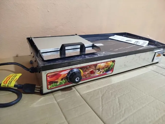 Chapa de lanche elétrica 220v nova na caixa a pronta entrega
