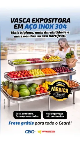Vasca em aço inox 304