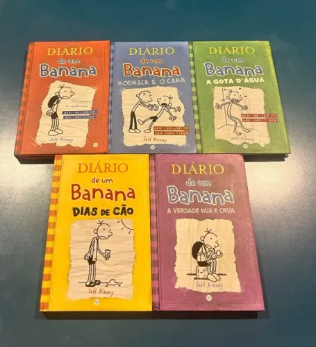 Kit 5 livros diário de um banana
