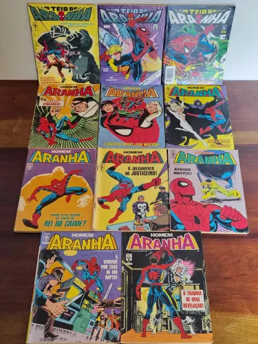 Pacote Homem-Aranha Editora Abril Formatinhos c/ 11 edições