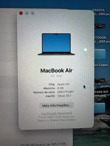 MacBook Air M2 13,6 245Gb 8Gb Ram