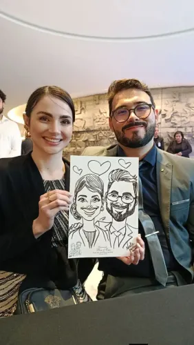 Caricatura, caricaturista, caricaturas ao vivo em festas e eventos