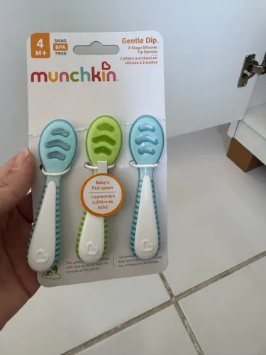 Kit 3 colheres Munchkin para introdução alimentar