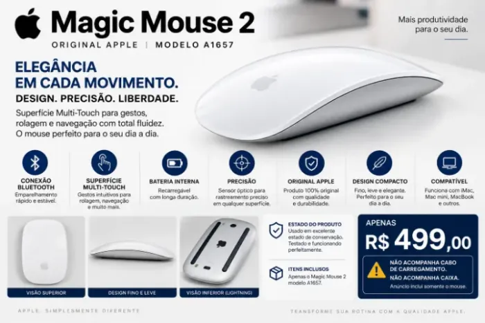 Apple Magic Mouse 2 A1657 Original