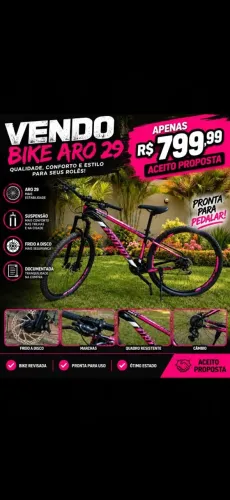 Bicicleta alumínio aro 29