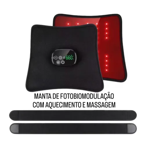 Cinta térmica infravermelho Led Vermelho e massagem