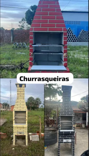 Mesas pré-moldadas e churrasqueiras 