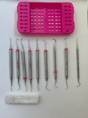 Kit de Curetas Periodontais + Estojo Organizador - Ótimo Estado