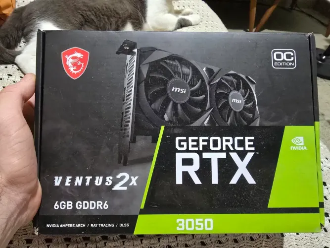 Placa de Vídeo MSI NVIDIA Geforce - RTX 3050, 6GB, DDR6, 96 Bits
