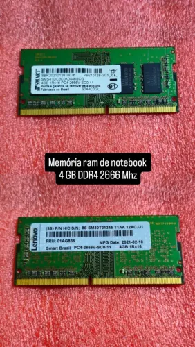 Memória ram de notebook 4 GB DDR4 2666 Mhz