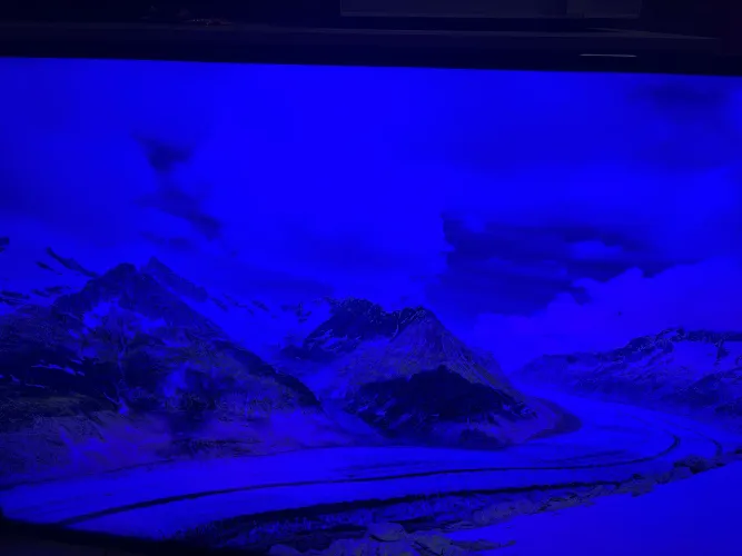 TV LG Smart 60 com defeito na imagem - azulada)
