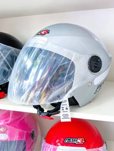 Capacete New liberty 3 PRATA