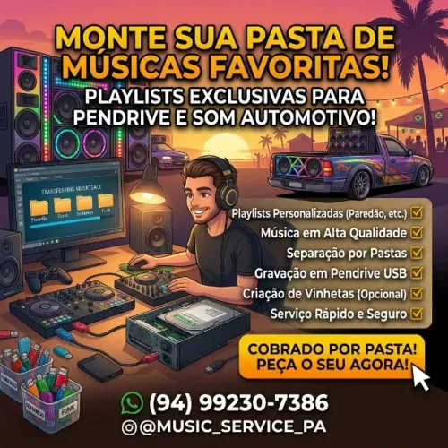 Músicas Atualizadas Para Pendrive E Som Automotivo - Vários Estilos