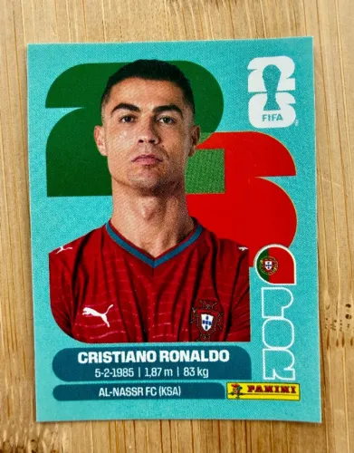 Figurinha Avulsa - Cristiano Ronaldo - POR 15 - Copa 2026