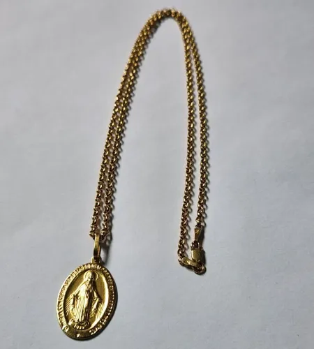 Colar elo português de ouro 18k